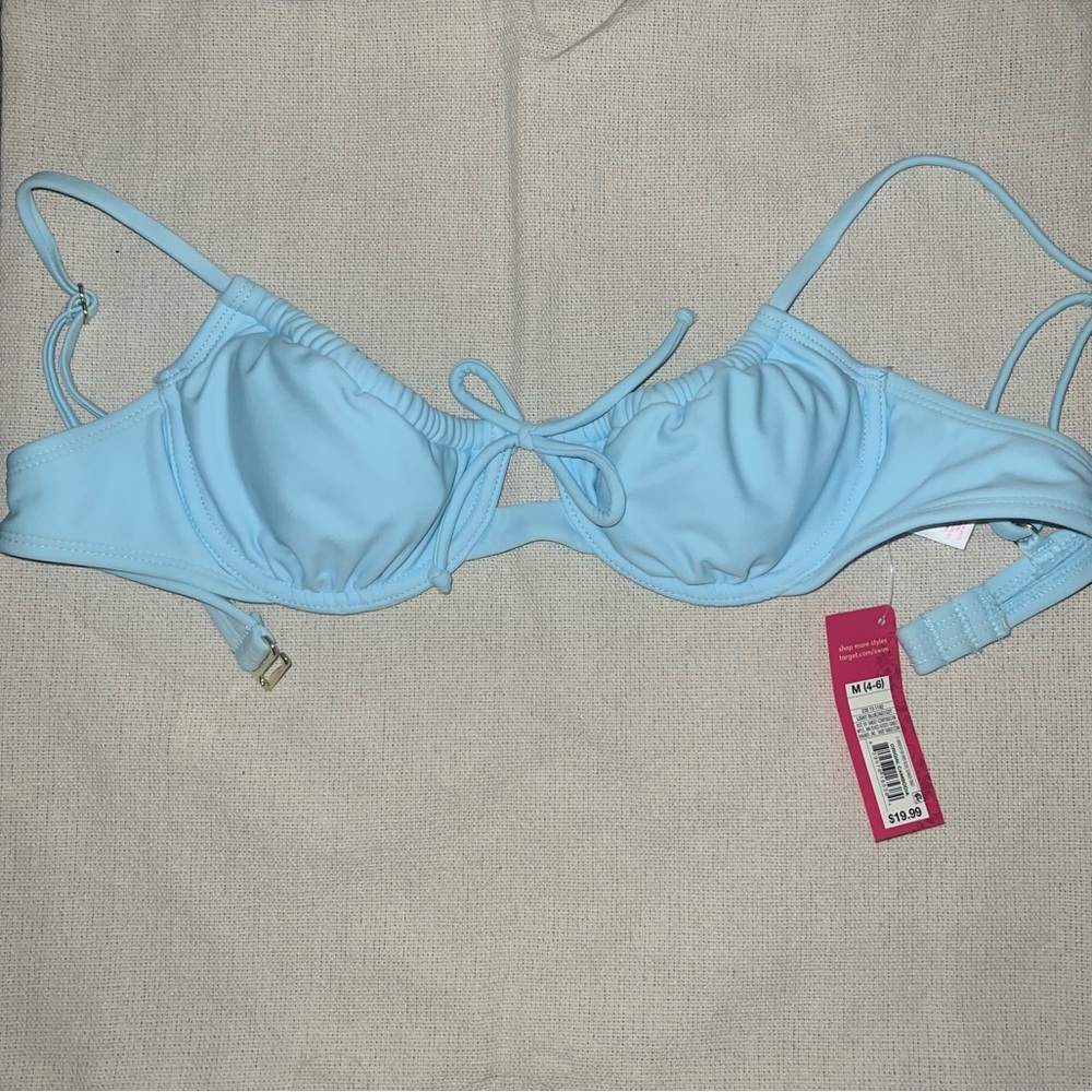 Light Blue Bikini Top